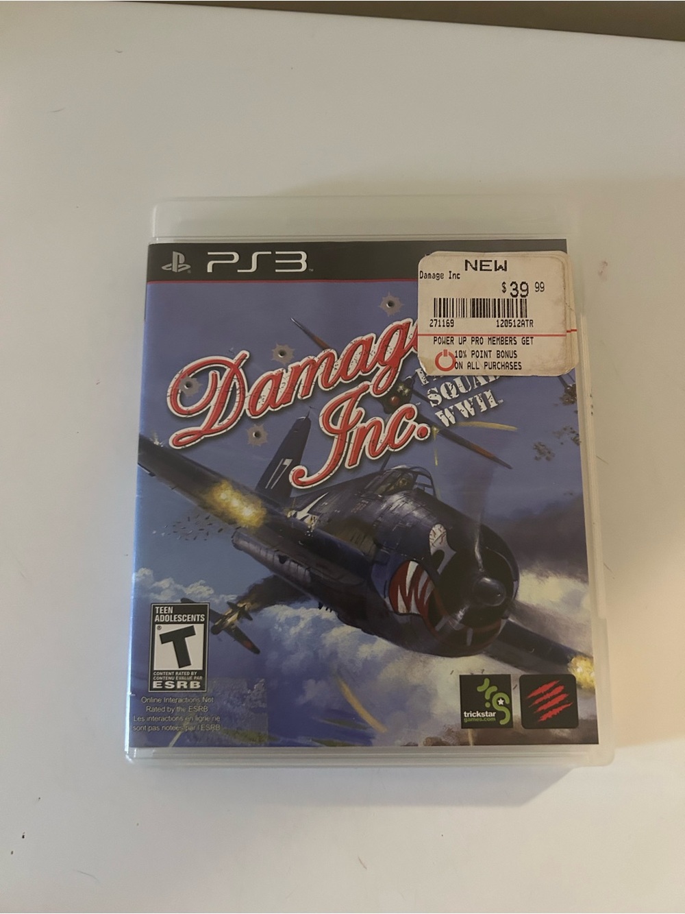 Damage Inc Pacific Squadron WWII (Sony PlayStation 3, PS3, 2012) w/ Manual